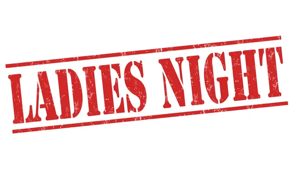 Ladies night razítko — Stockový vektor