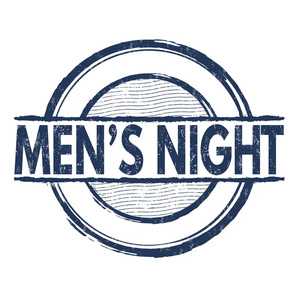 Mannen nacht stempel — Stockvector