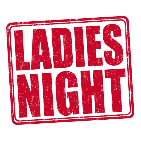 Ladies night razítko — Stockový vektor