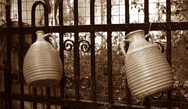 Oude klei potten — Stockfoto