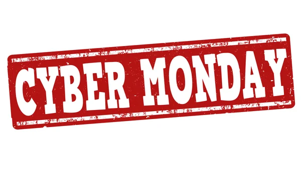 Cyber Monday sello grunge — Archivo Imágenes Vectoriales