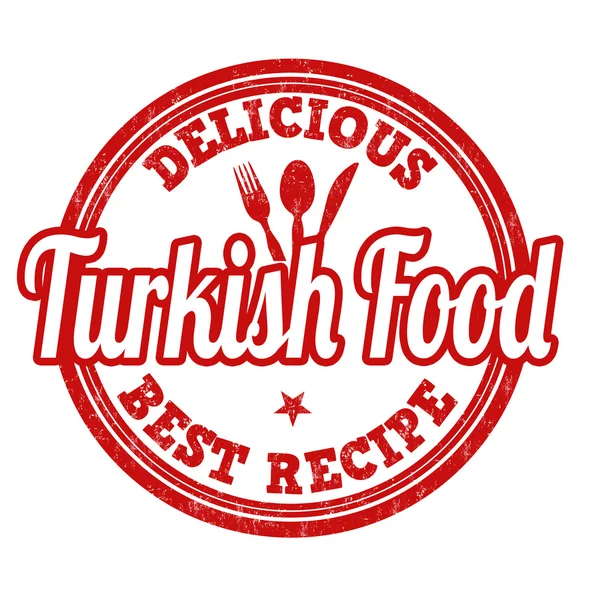 Türkische Lebensmittelmarke — Stockvektor