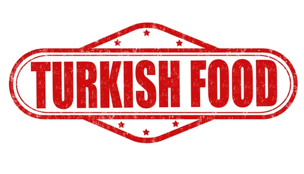 Carimbo de comida turco —  Vetores de Stock