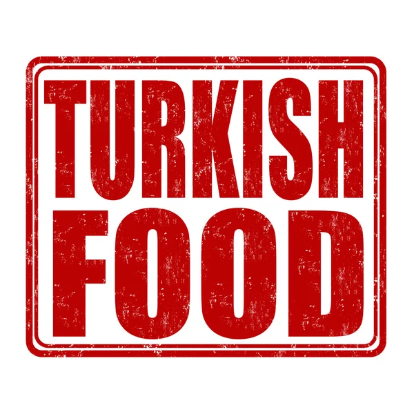 Turkiska mat stämpel — Stock vektor