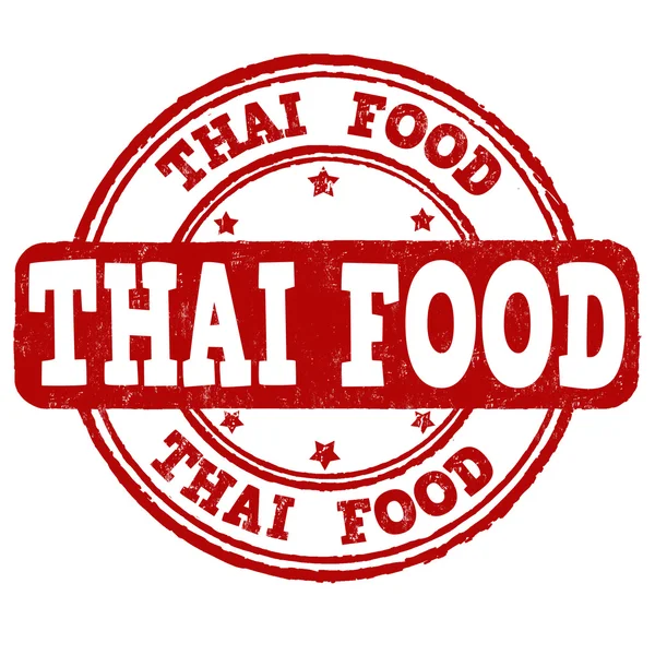 Тайська їжа штамп — стоковий вектор
