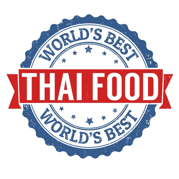 Тайська їжа штамп — стоковий вектор