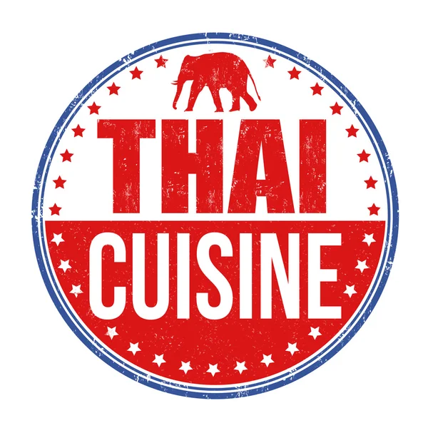 Sello de cocina tailandesa — Vector de stock
