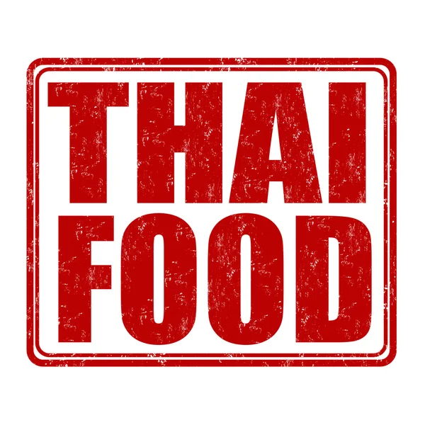 Thajské potravin na lístky — Stockový vektor