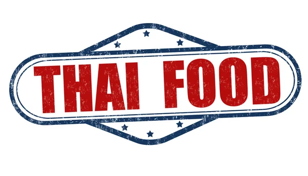 Thais voedsel stempel — Stockvector