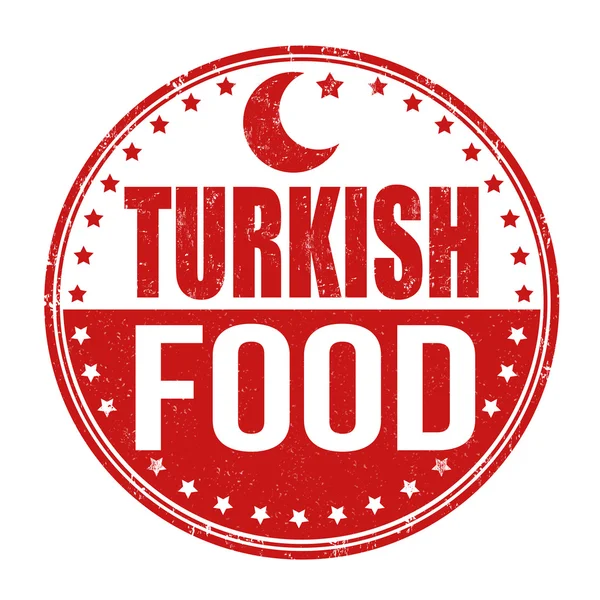 Turkiska mat stämpel — Stock vektor