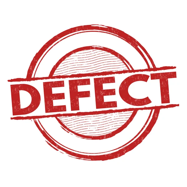 Defect grunge stamp — Stock Vector