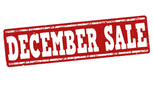 December sale stamp — Stock Vector