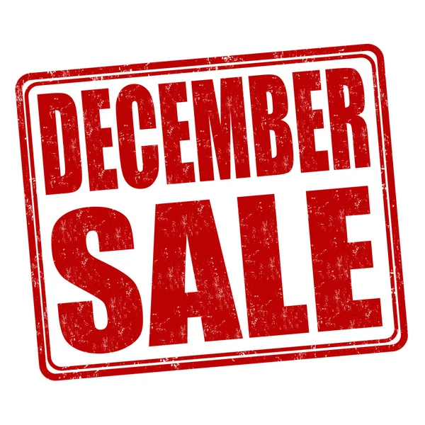 December sale stamp — Stock Vector