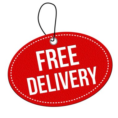 Ücretsiz teslimat etiket veya fiyat etiketi