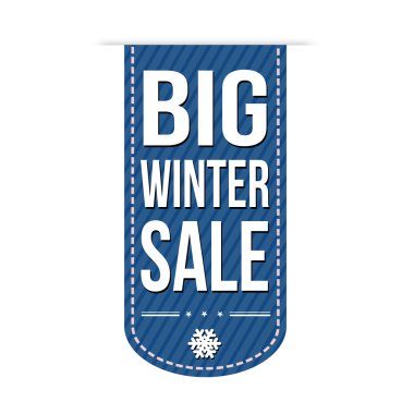 Büyük kış satış banner tasarımı