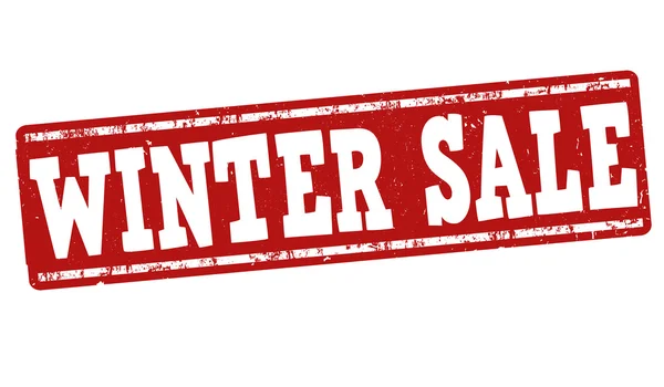 Winter sale stamp — Stock Vector