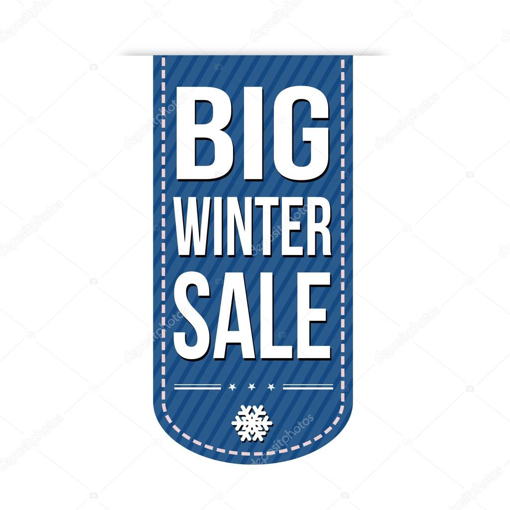 Big winter sale banner design
