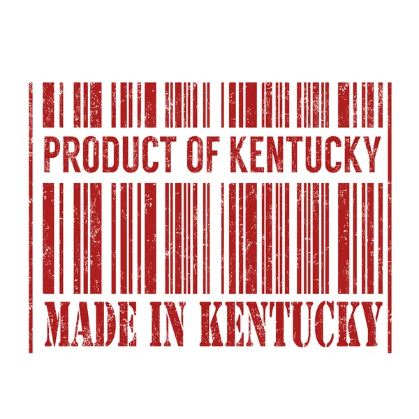 Produkt z Kentucky, wykonane w Kentucky stempel — Wektor stockowy