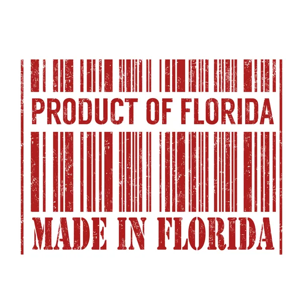 フロリダ、フロリダのスタンプで作った製品 — ストックベクタ