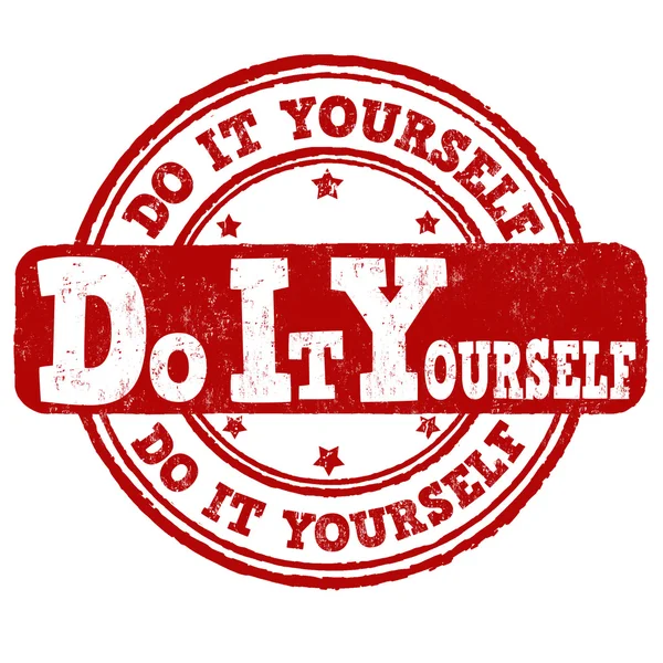 Do it yourself stamp — Stock Vector