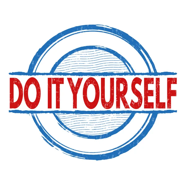 Do it yourself stamp — Stock Vector