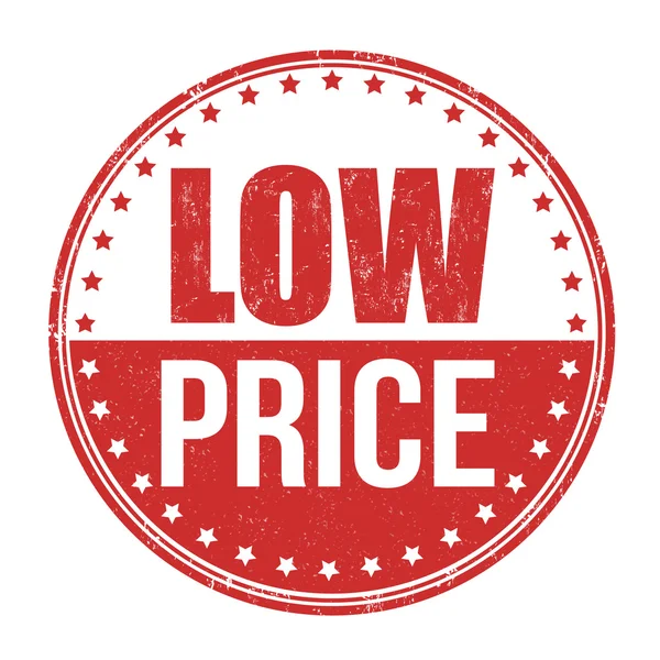 Low price stamp — Stock Vector