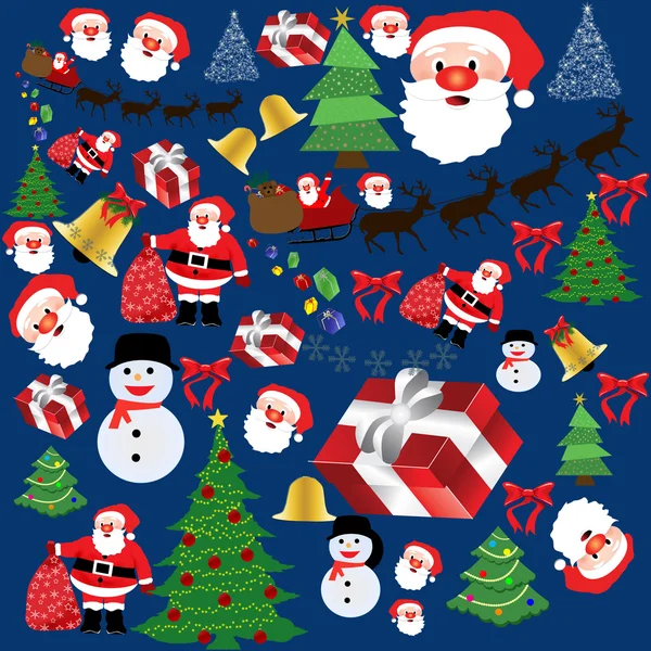 Background texture with Christmas elements — Stock Vector