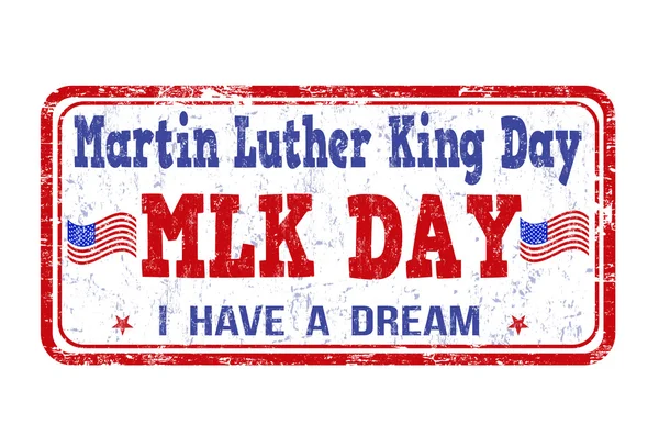 Selo do Dia de Martin Luther King —  Vetores de Stock