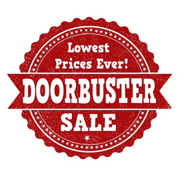 Doorbuster sale stamp — Stock Vector