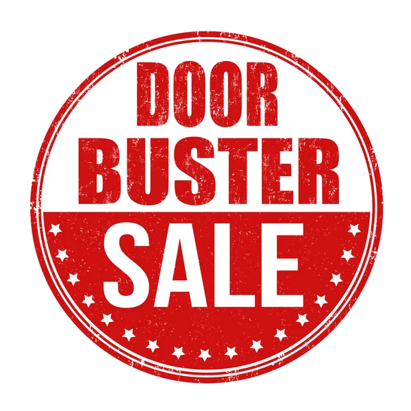 Door buster sale stamp — Stock Vector