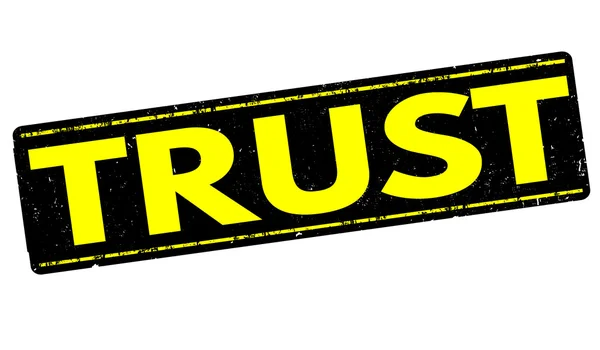Trust Grunge Stempel — Stockvektor