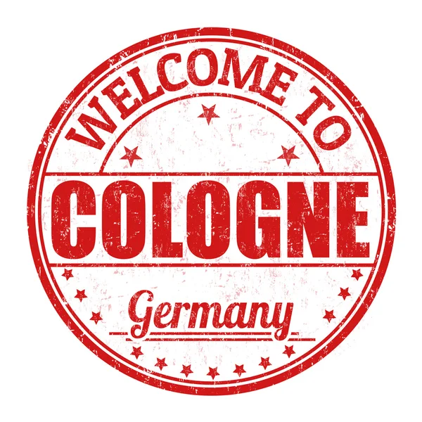 Welcome to Cologne stamp — Stock Vector