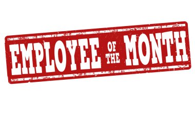 Employee of the month stamp clipart