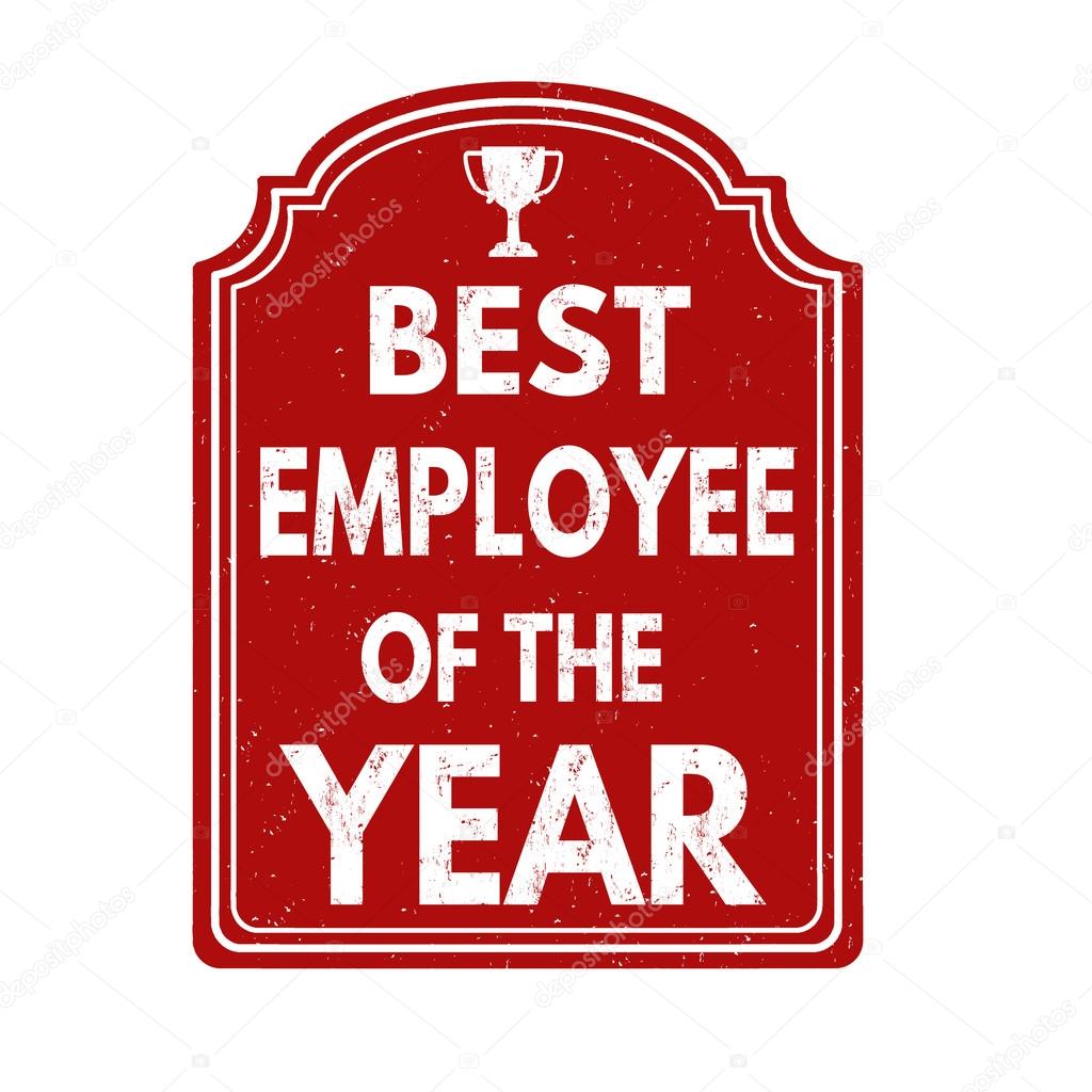 Best employee of the year stamp — Stock Vector © roxanabalint #94318898