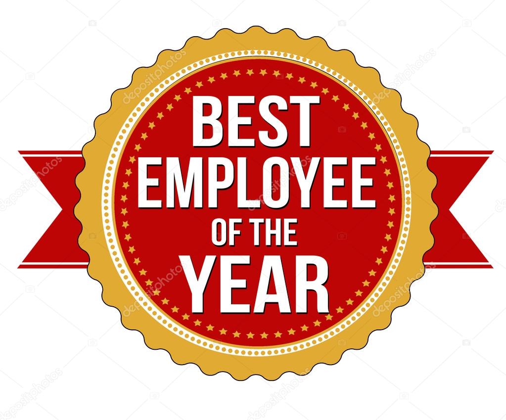 Employee of the year label or stamp stock vector by roxanabalint 94319062