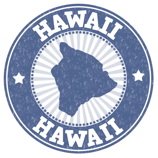 Hawaii grunge stamp — Stock Vector