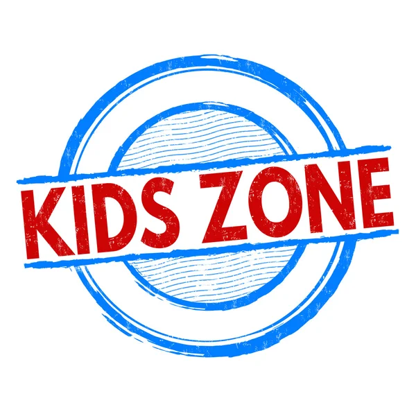 Kids zone stämpel — Stock vektor