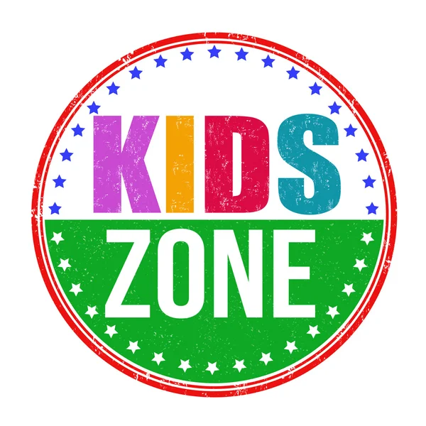Kids zone stempel — Stockvector
