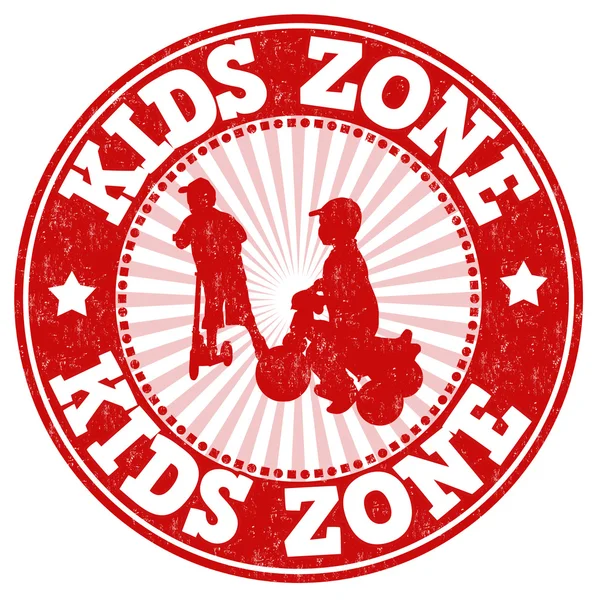 Kids zone stämpel — Stock vektor