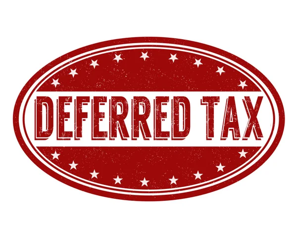 Deferred tax stamp — Stock Vector
