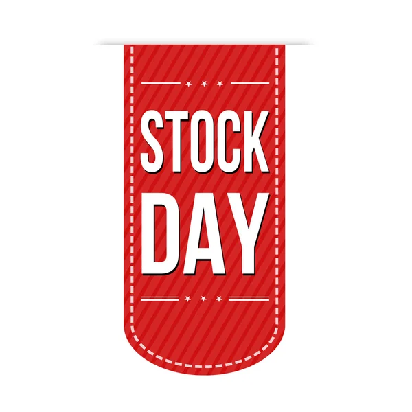 Návrh nápisu burzovní den — Stockový vektor