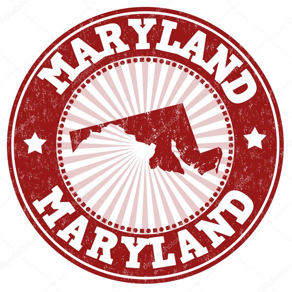 Maryland grunge stamp