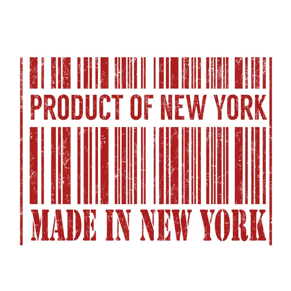 New York, New York barkoda yapılan ürün — Stok Vektör