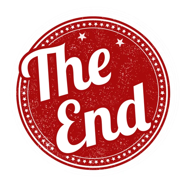 The end stamp — Stock Vector