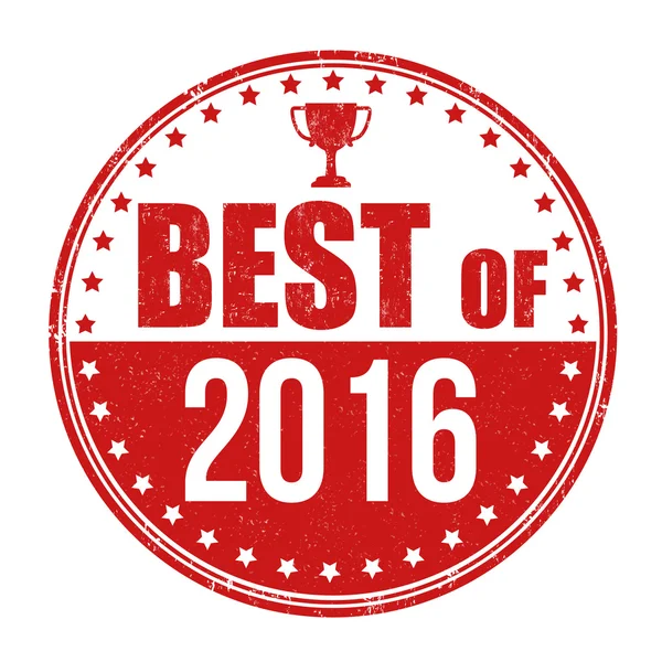 Beste van 2016 stempel — Stockvector