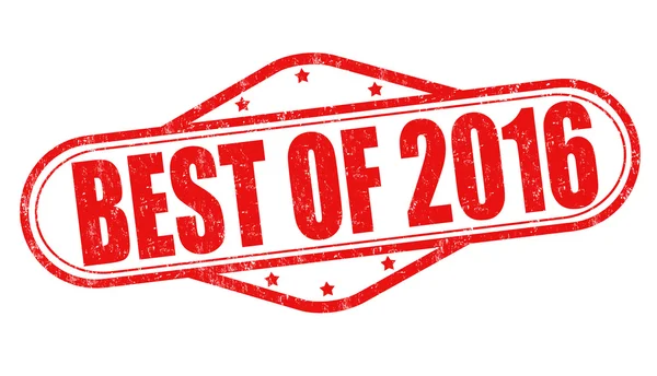 Best of 2016 stamp — Stock Vector