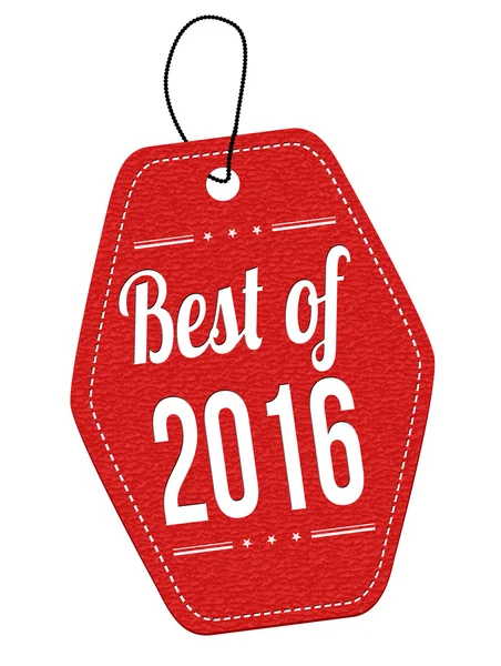 Best of 2016 label or price tag — Stock Vector