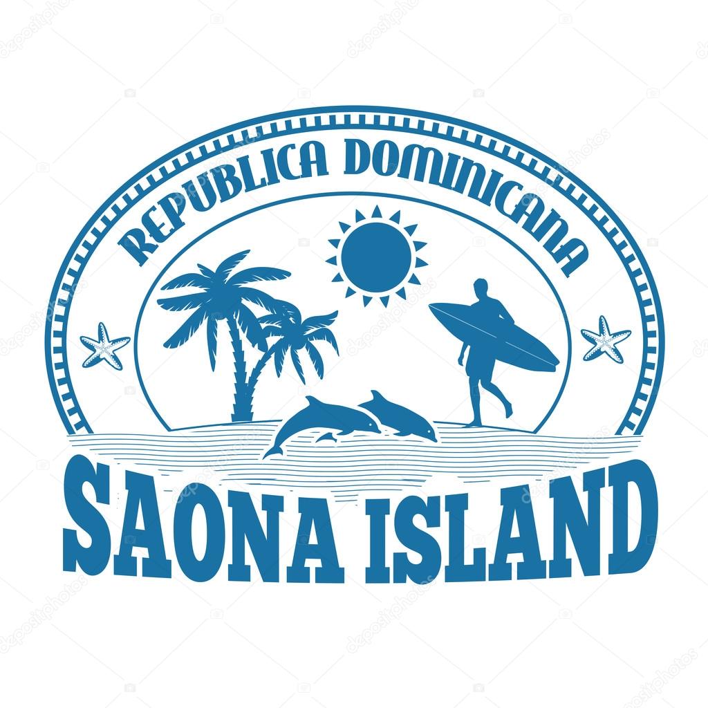 Saona Island stamp or label