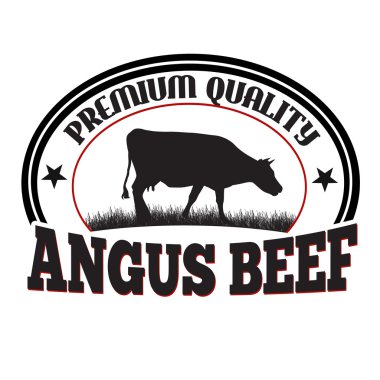 Angus sığır eti damgası