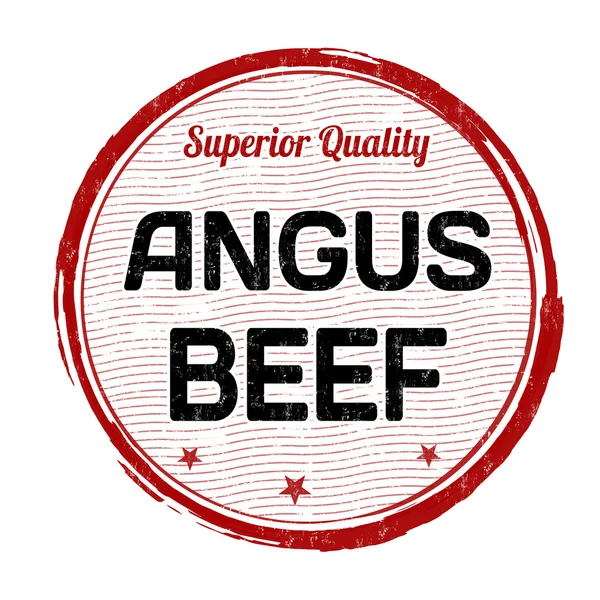 Angus sığır eti damgası — Stok Vektör